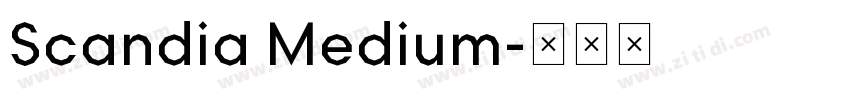 Scandia Medium字体转换